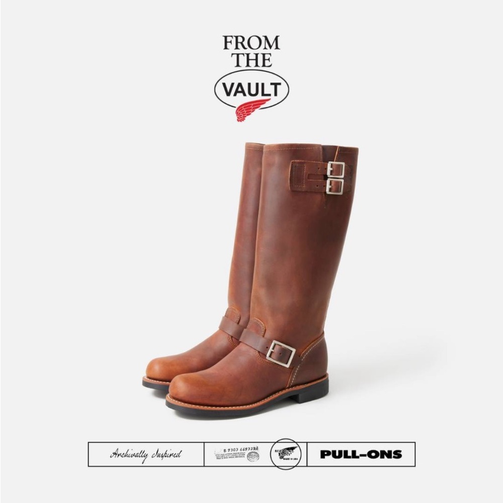 Red Wing Heritage WOMEN'S TALL ENGINEER BOOT in Copper Rough & Tough, Size 5.5